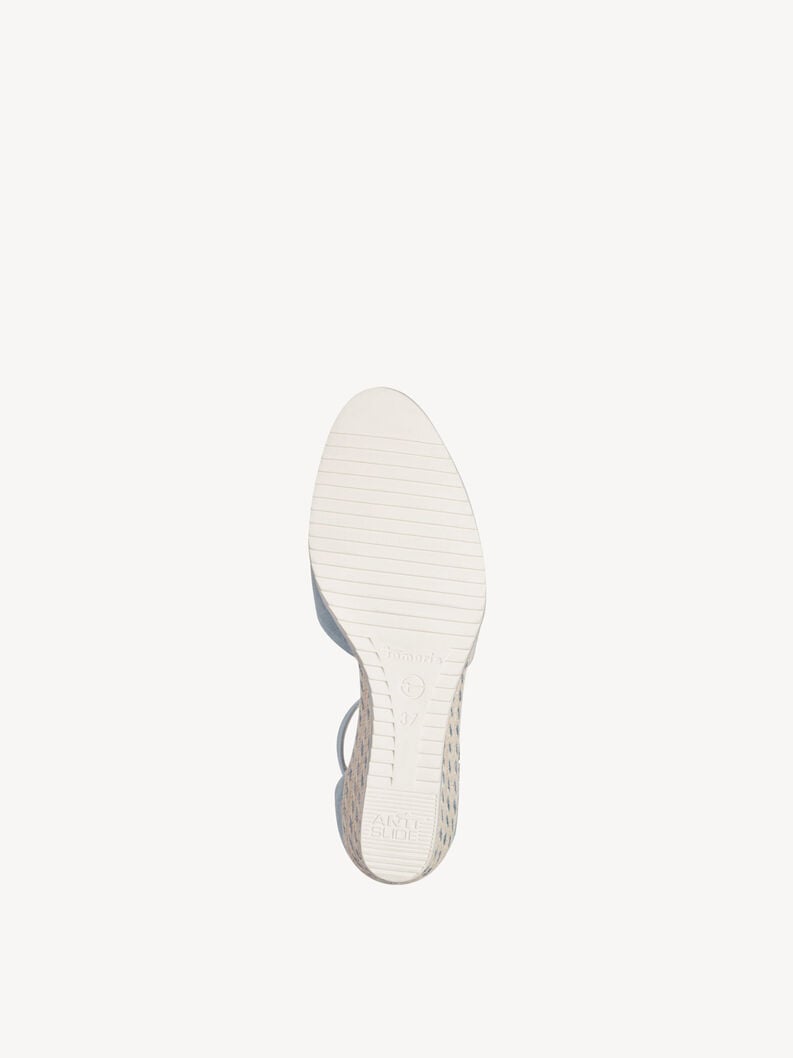 wedge en cuir pompes - bleu 1-22309-42-880 acheter tamaris pompes en ligne