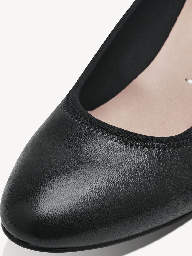 wedge en cuir pompes - noir 1-22320-42-003 acheter tamaris pompes en ligne