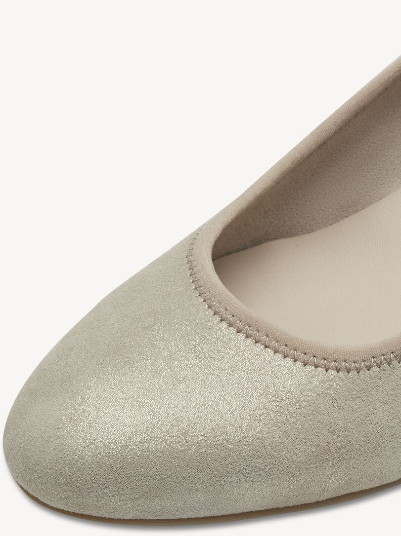 wedge en cuir pompes - beige 1-22320-42-179 acheter tamaris pompes en ligne