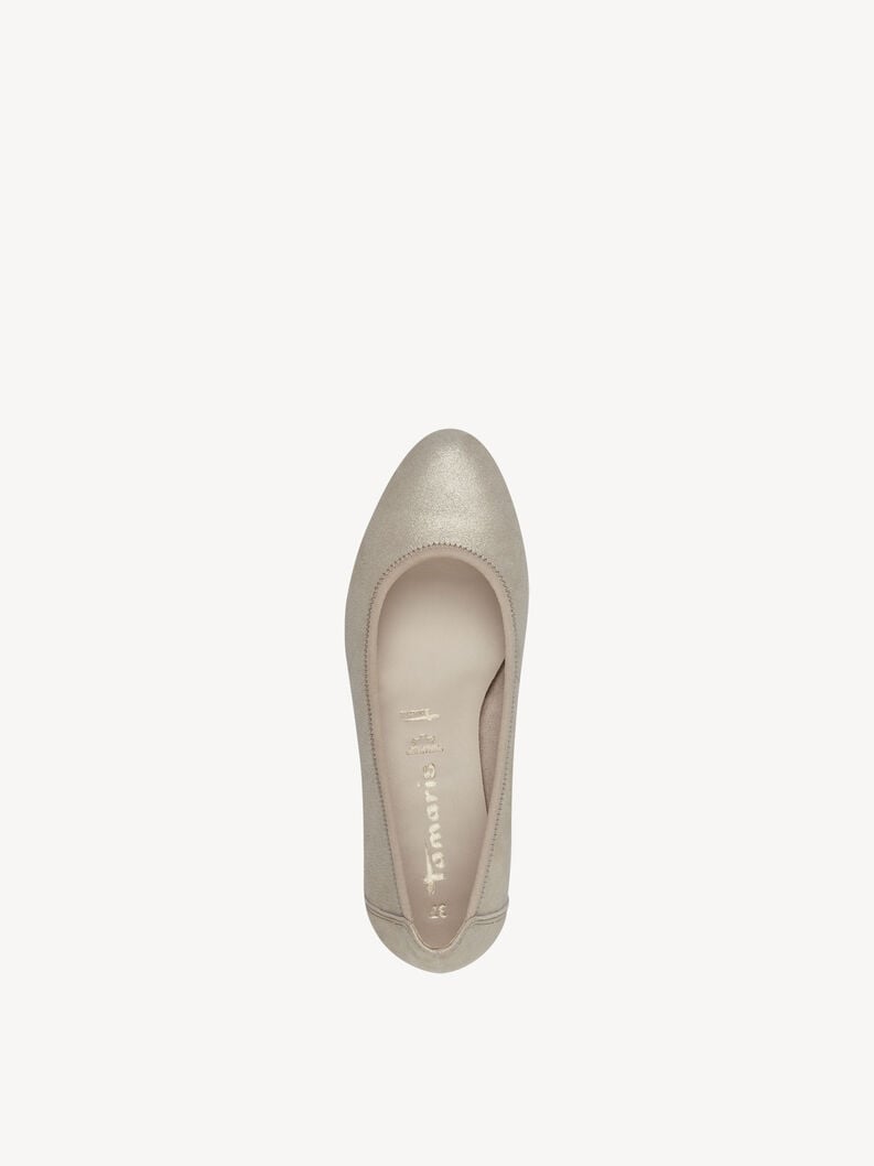 wedge en cuir pompes - beige 1-22320-42-179 acheter tamaris pompes en ligne