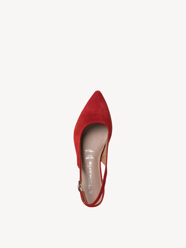 cuir harnais pompes - rouge 1-29500-42-500 acheter tamaris fronde des pompes en ligne